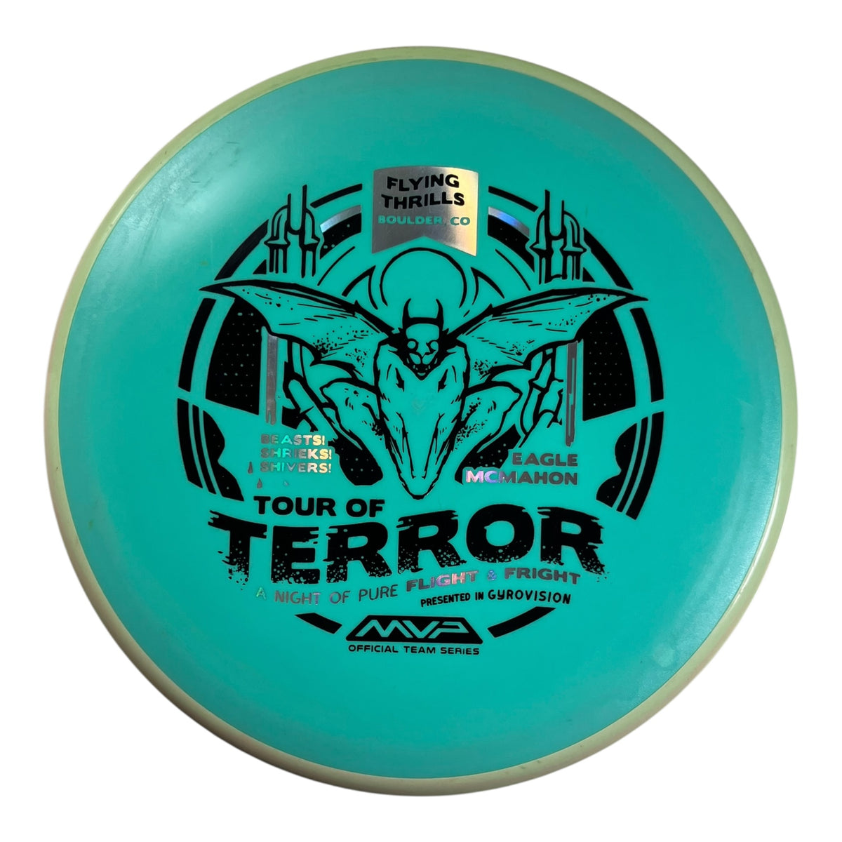 Axiom Discs Pyro - Used Good | Fission | Teal/Green/Black 178g (Eagle Mcmahon) Disc Golf