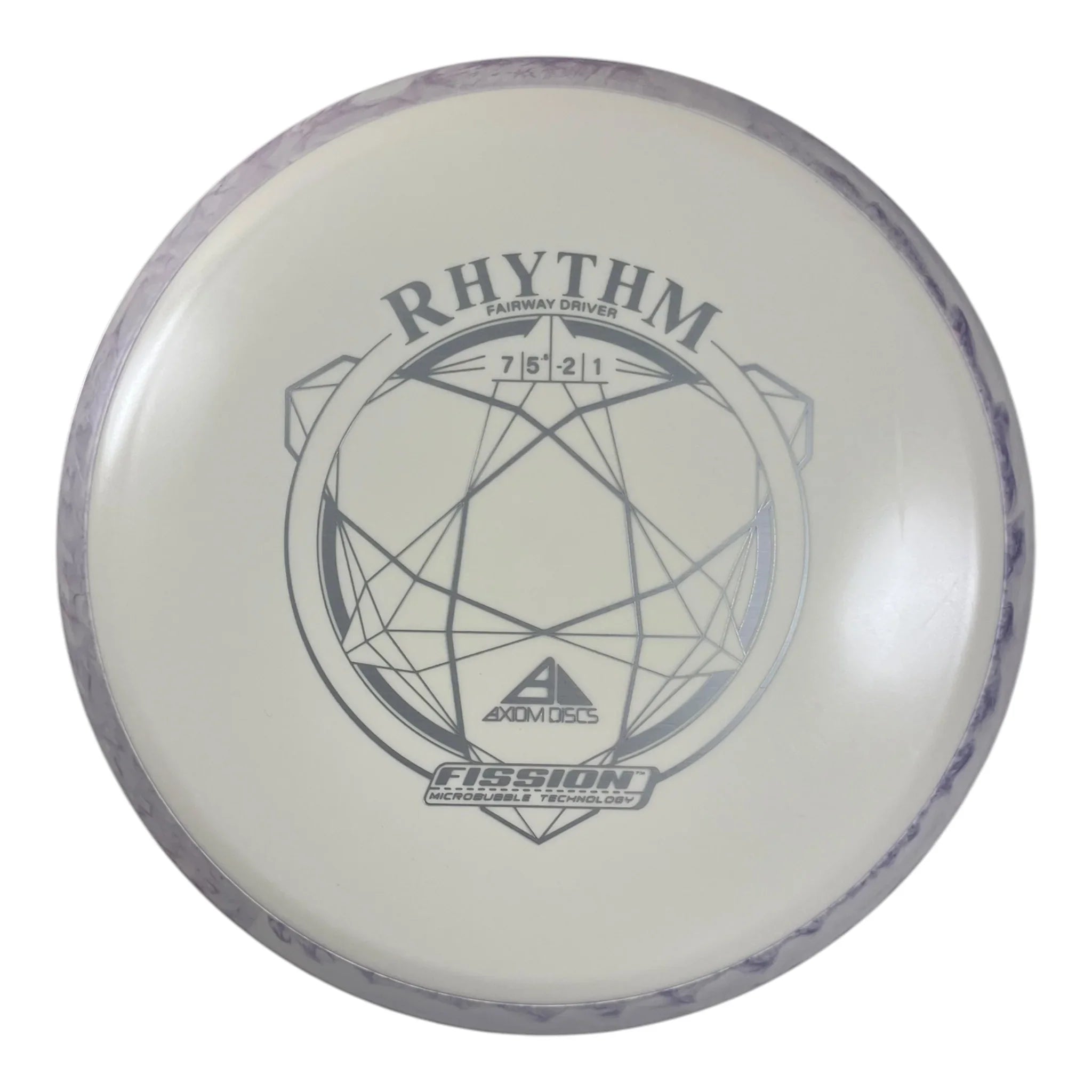 Axiom Discs Rhythm | Fission | White/Purple 165g Disc Golf