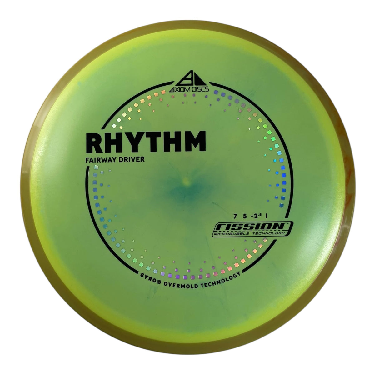 Axiom Discs Rhythm | Fission | Yellow/Yellow 152g (Project Lab Coat) Disc Golf