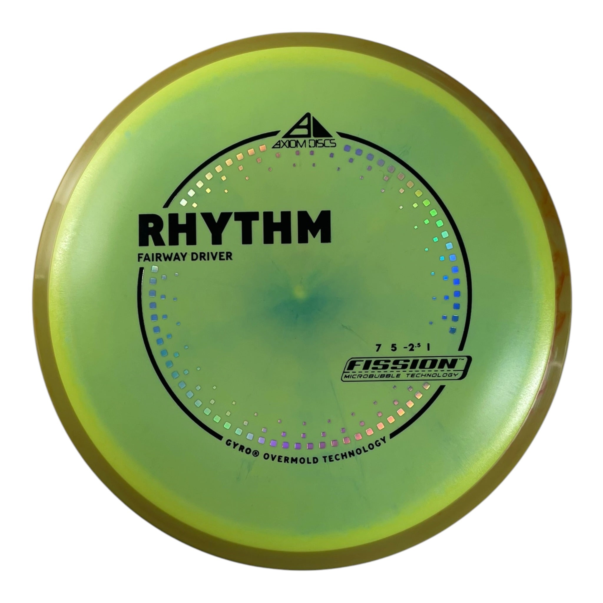 Axiom Discs Rhythm | Fission | Yellow/Yellow 152g (Project Lab Coat) Disc Golf