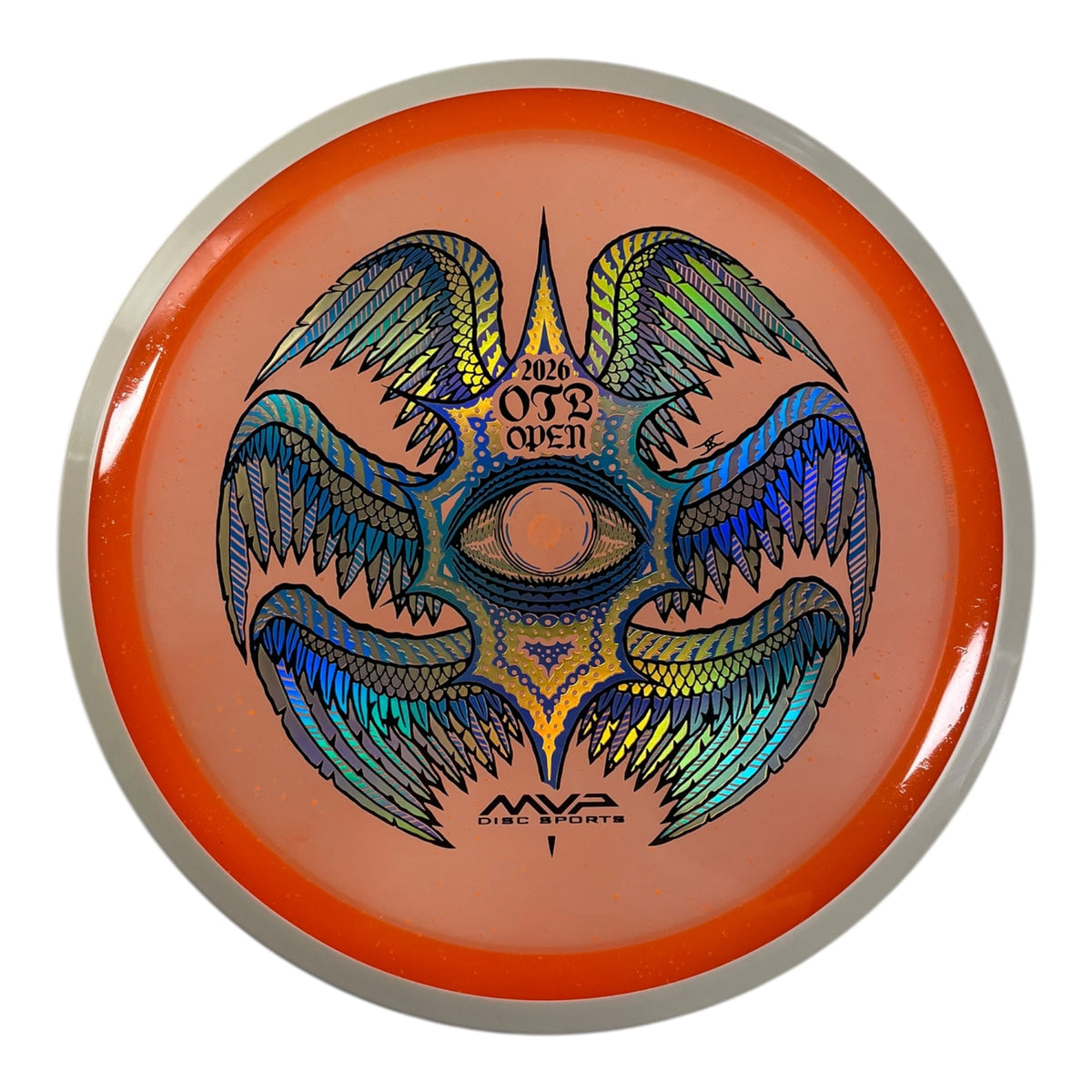 Axiom Discs Rhythm | Particle Glow Proton Soft | Orange/White 175g (OTB Open 2026) Disc Golf