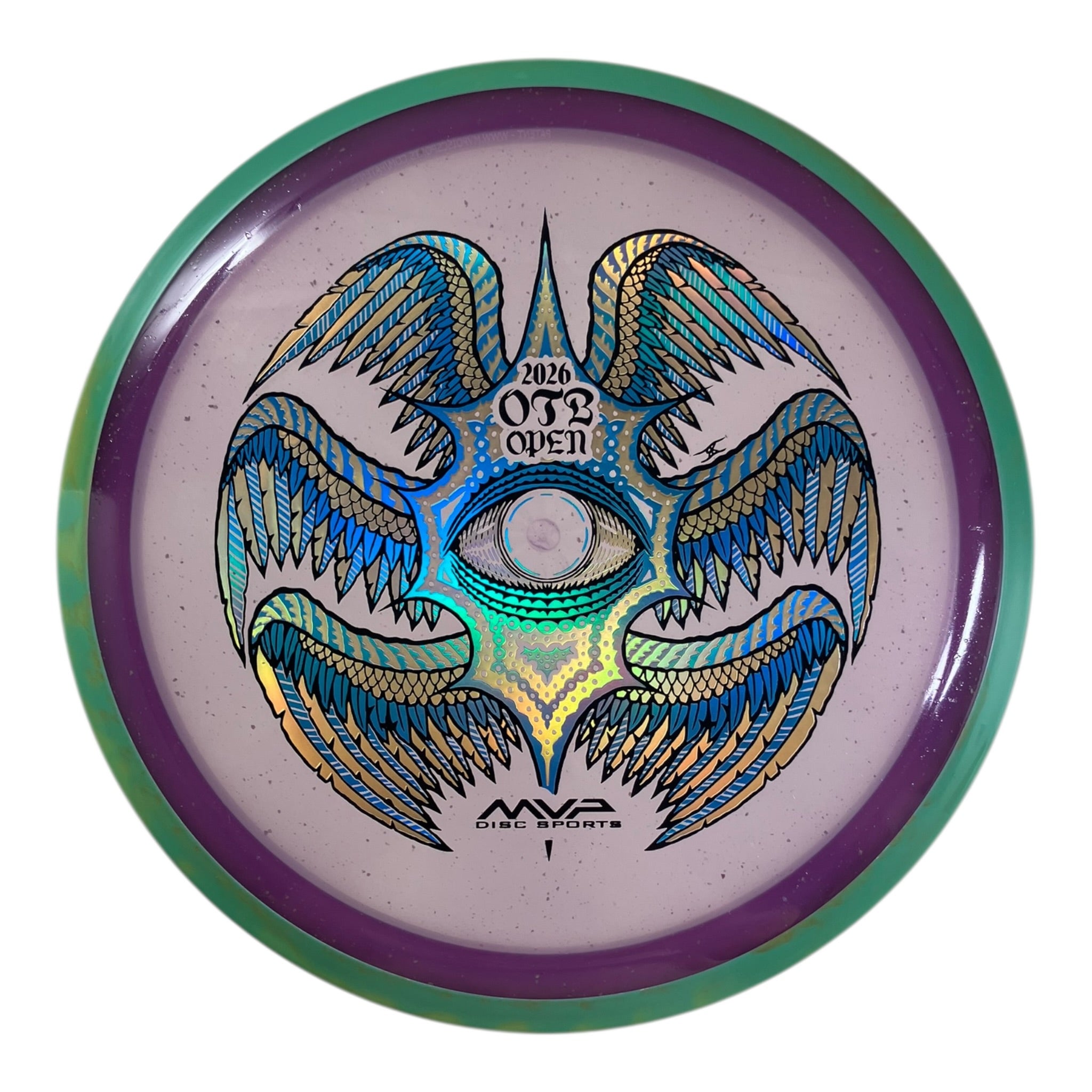 Axiom Discs Rhythm | Particle Glow Proton Soft | Purple/Green 170g (OTB Open 2026) Disc Golf