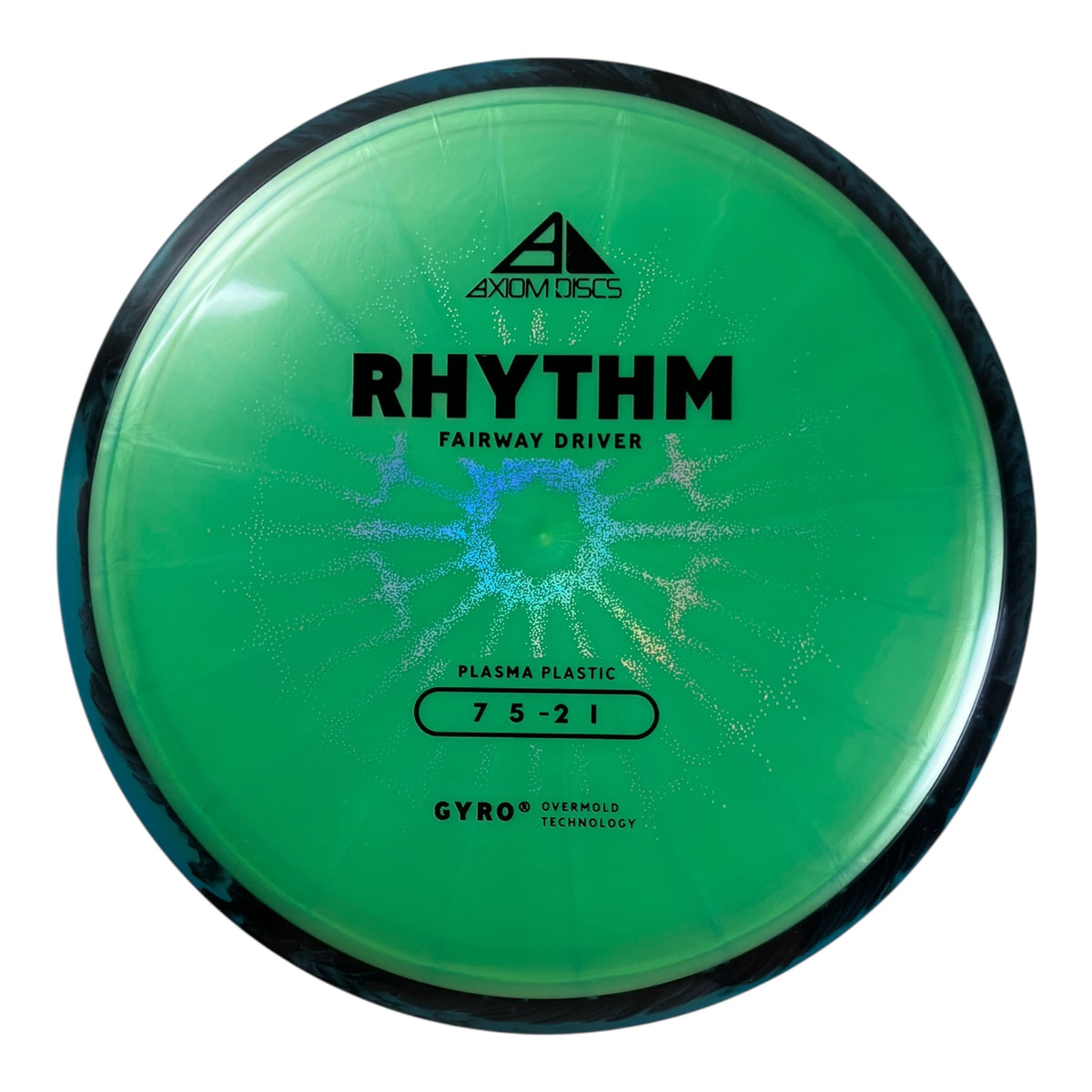 Axiom Discs Rhythm | Plasma | Green/Black 167g (Project Lab Coat) Disc Golf