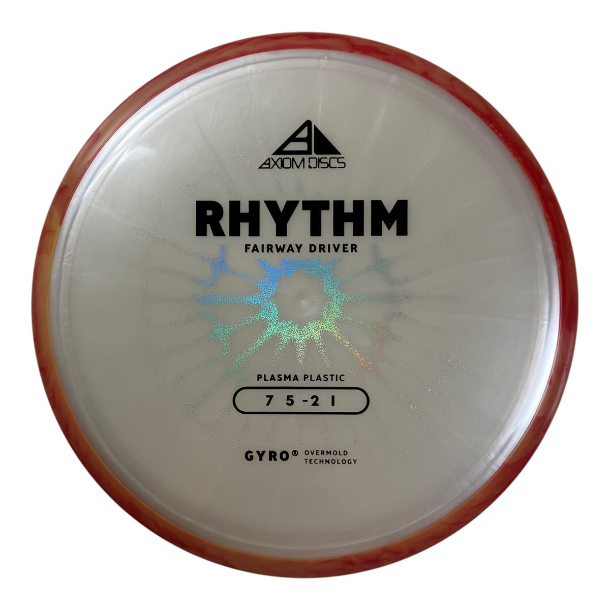 Axiom Discs Rhythm | Plasma | White/Orange 164g (Project Lab Coat) Disc Golf