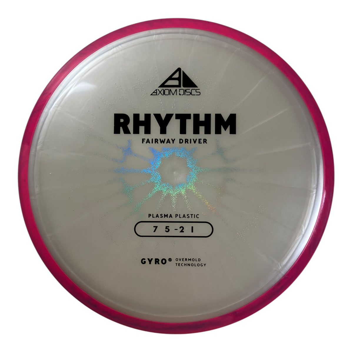 Axiom Discs Rhythm | Plasma | White/Pink 166g (Project Lab Coat) Disc Golf