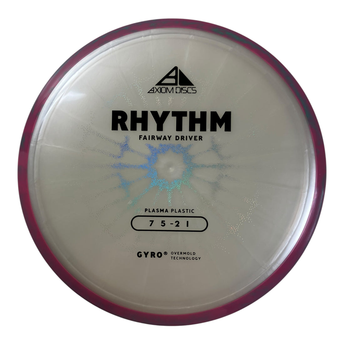 Axiom Discs Rhythm | Plasma | White/Purple 167g (Project Lab Coat) Disc Golf