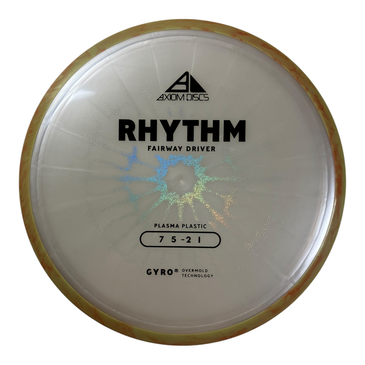Axiom Discs Rhythm | Plasma | White/Yellow 174g (Project Lab Coat) Disc Golf