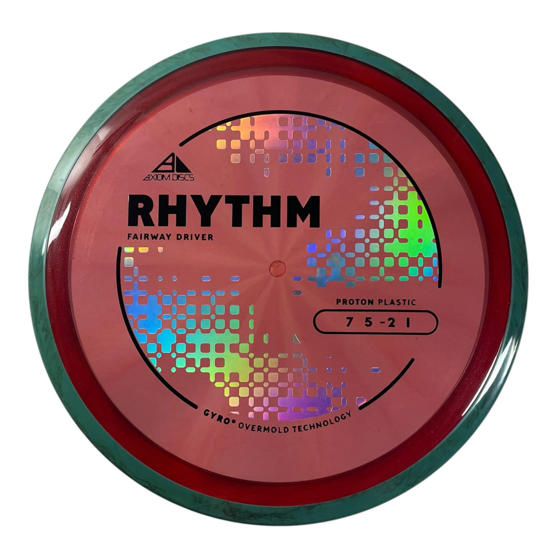 Axiom Discs Rhythm | Proton | Red/Teal 175g (Project Lab Coat) Disc Golf