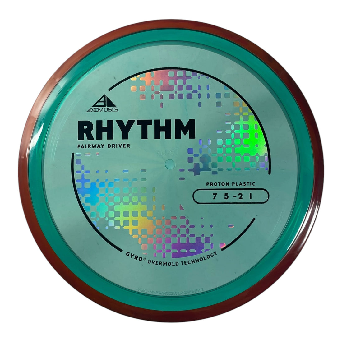 Axiom Discs Rhythm | Proton | Teal/Orange 164-166g (Project Lab Coat) Disc Golf
