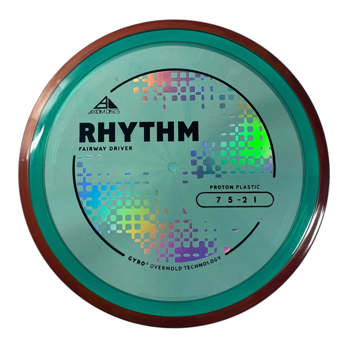 Axiom Discs Rhythm | Proton | Teal/Orange 164-166g (Project Lab Coat) Disc Golf