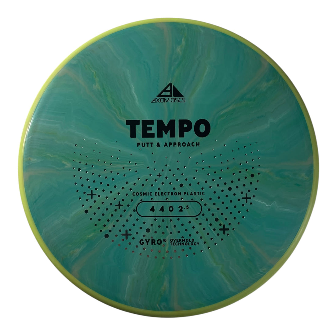 Axiom Discs Tempo | Cosmic Electron | Green/Yellow 165g (Project Lab Coat) Disc Golf