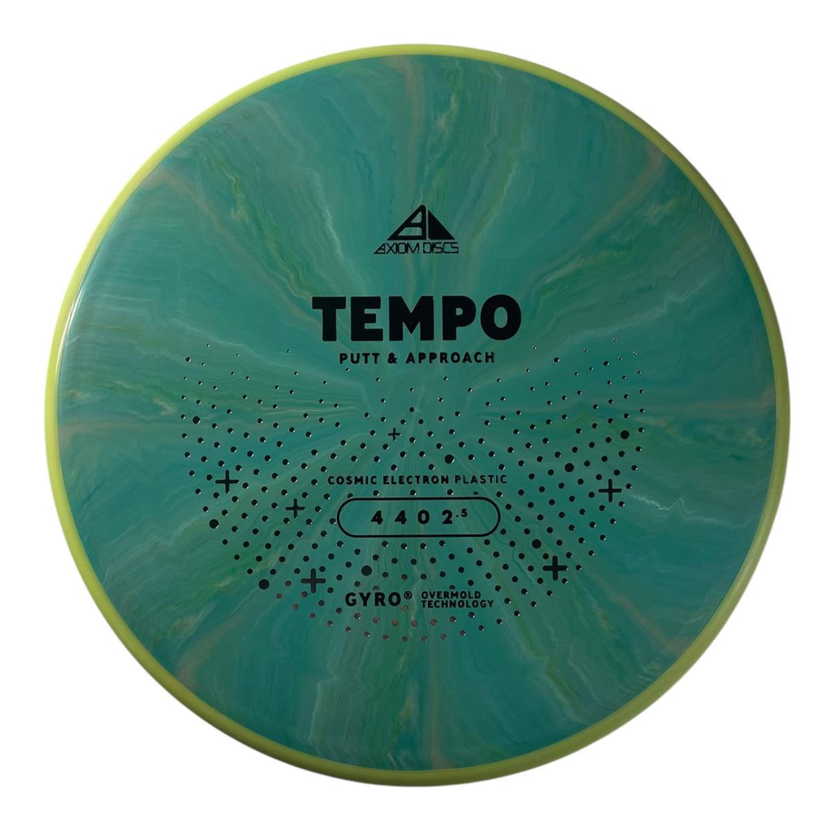 Axiom Discs Tempo | Cosmic Electron | Green/Yellow 165g (Project Lab Coat) Disc Golf