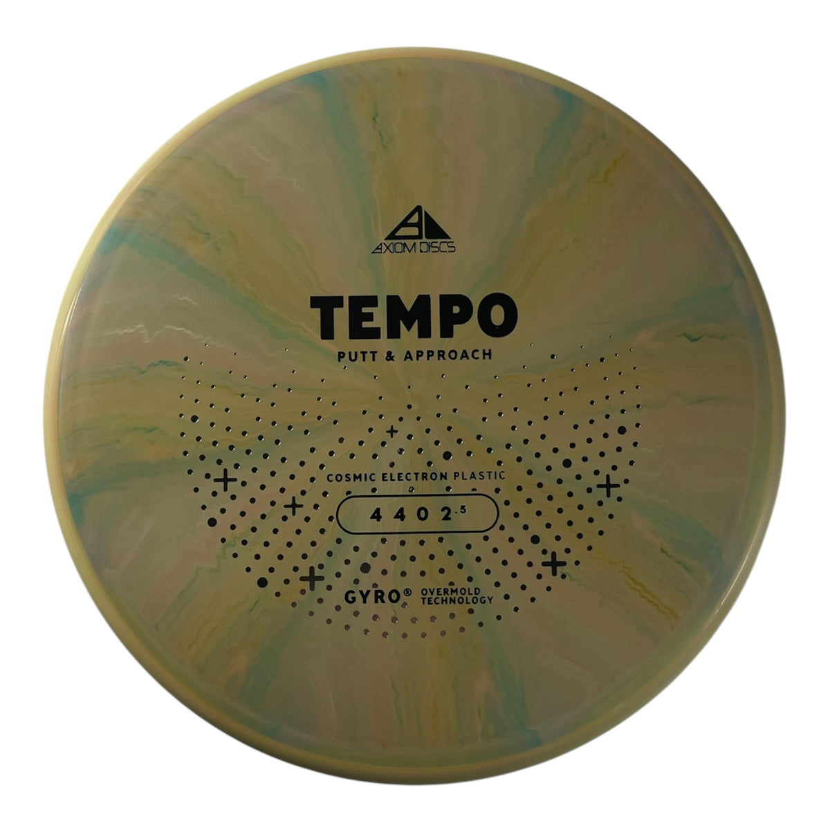 Axiom Discs Tempo | Cosmic Electron | Green/Yellow 174g (Project Lab Coat) Disc Golf