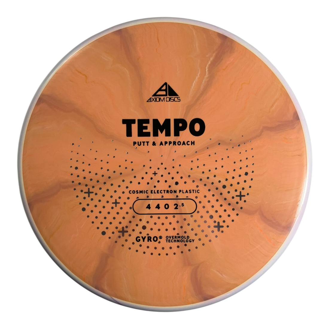 Axiom Discs Tempo | Cosmic Electron | Orange/White 165g (Project Lab Coat) Disc Golf
