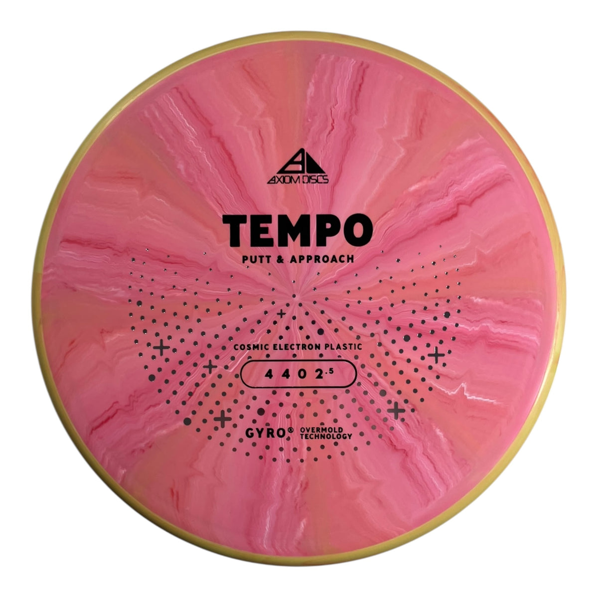 Axiom Discs Tempo | Cosmic Electron | Pink/Yellow 166g (Project Lab Coat) Disc Golf