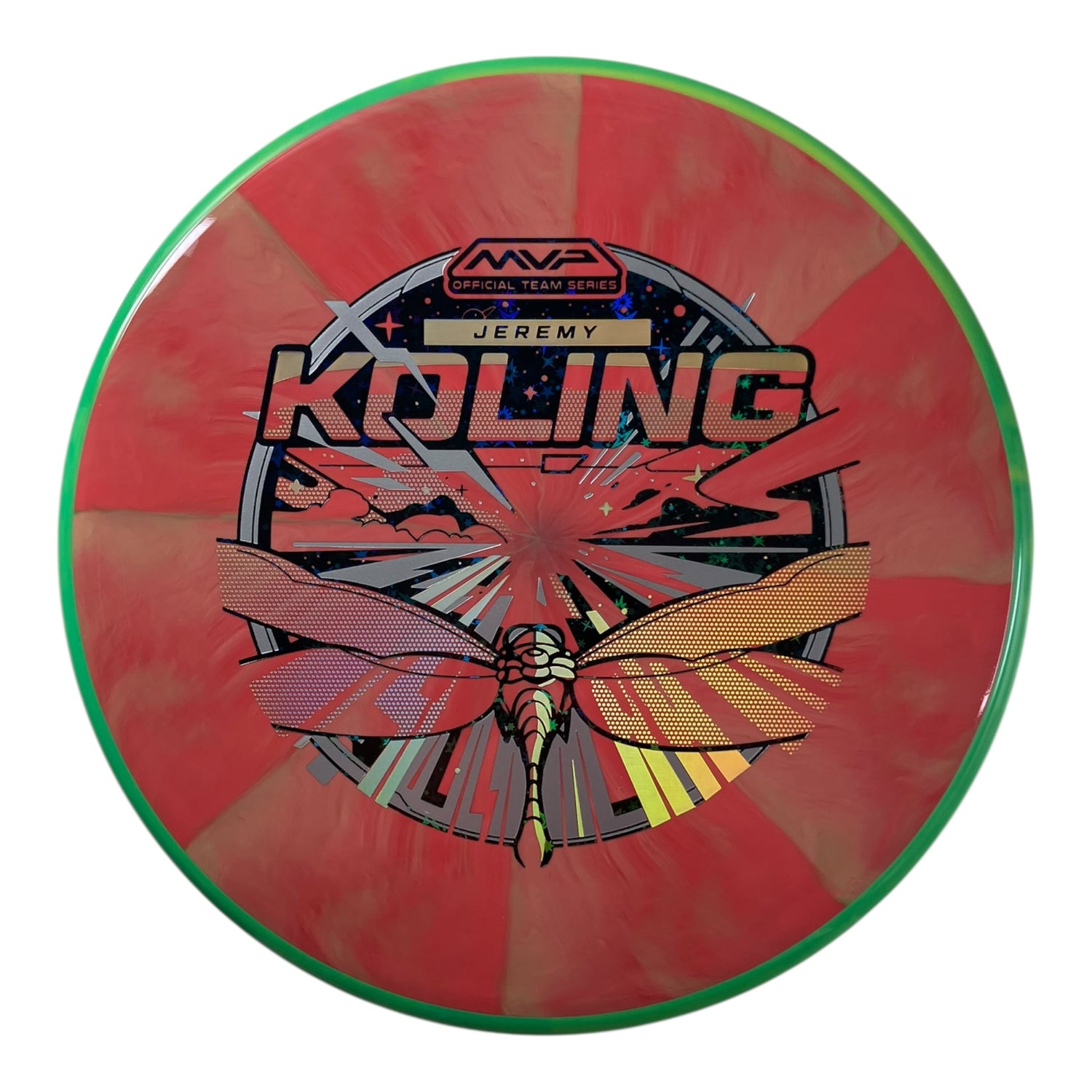 Axiom Discs Tempo | Cosmic Neutron | Pink/Green 174g (Jeremy Koling) Disc Golf