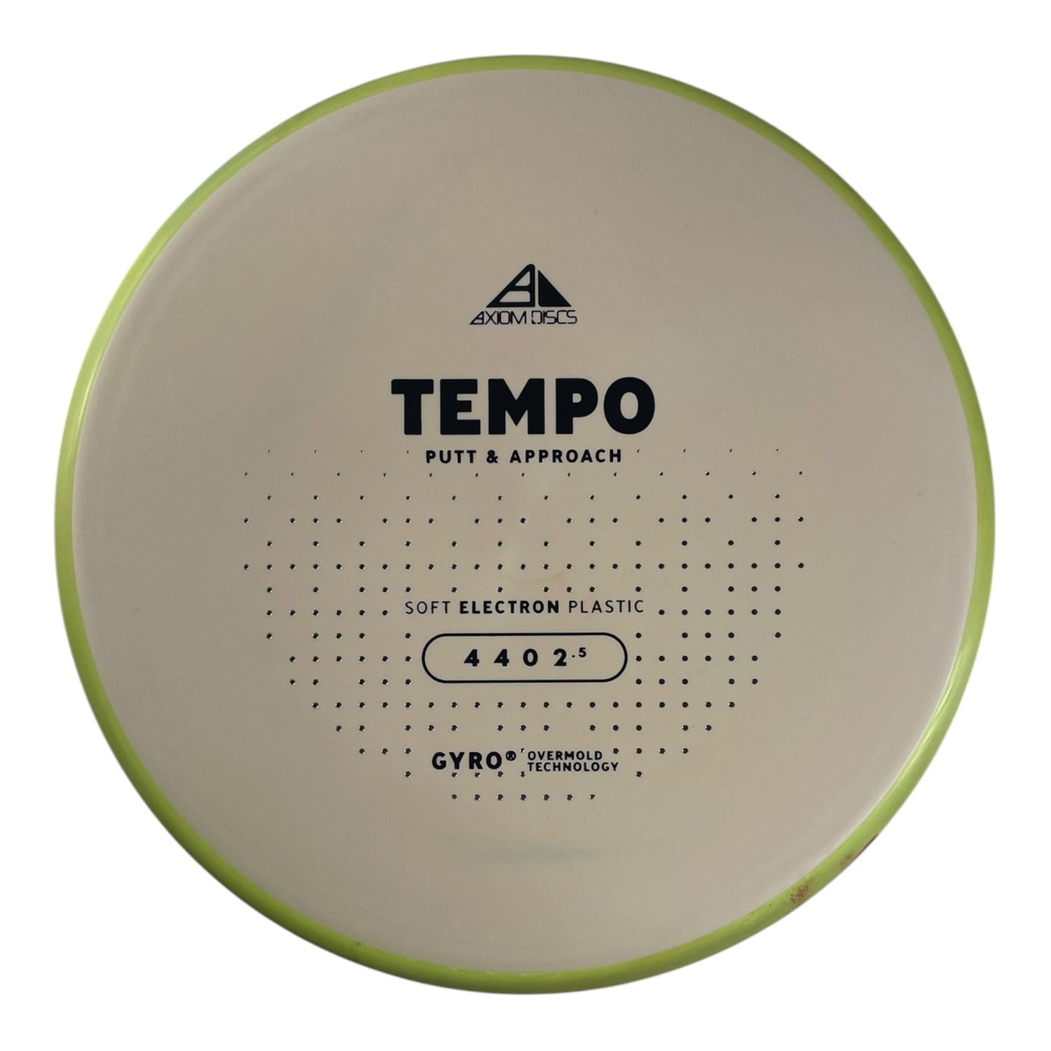 Axiom Discs Tempo | Electron Soft | Off White/Yellow 174g (Project Lab Coat) Disc Golf