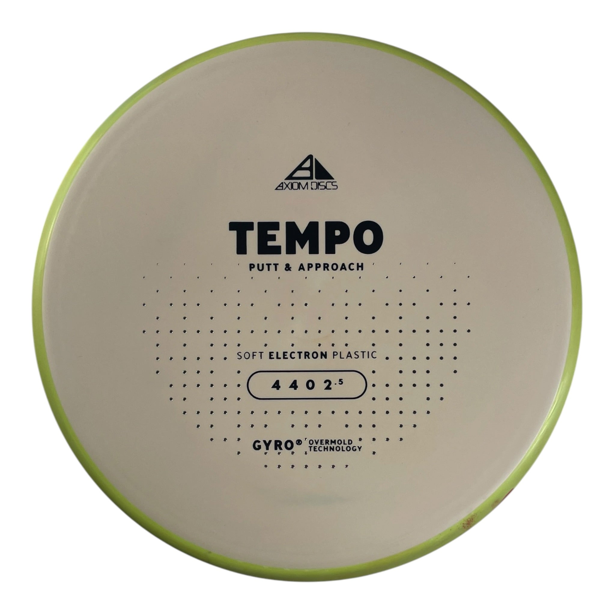Axiom Discs Tempo | Electron Soft | Off White/Yellow 174g (Project Lab Coat) Disc Golf
