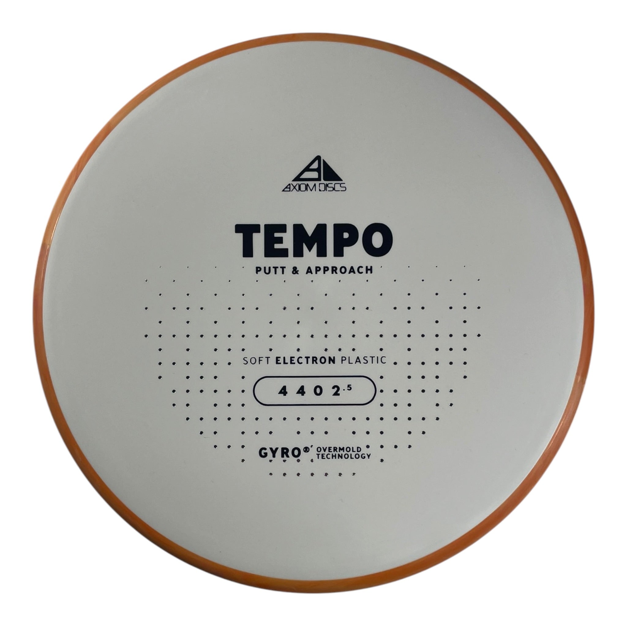 Axiom Discs Tempo | Electron Soft | White/Orange 167g (Project Lab Coat) Disc Golf