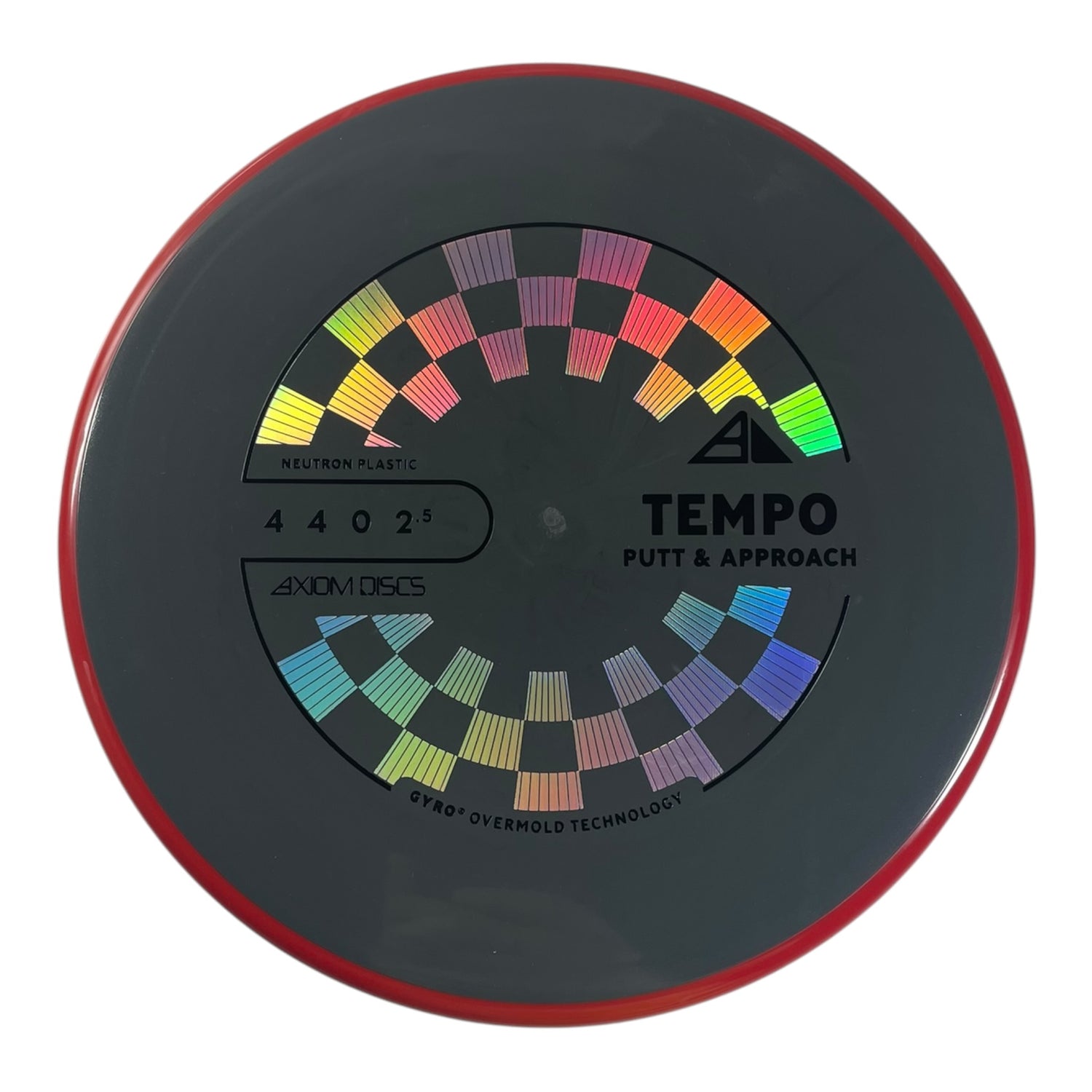 Axiom Discs Tempo | Neutron | Grey/Red 168g (Project Lab Coat) Disc Golf