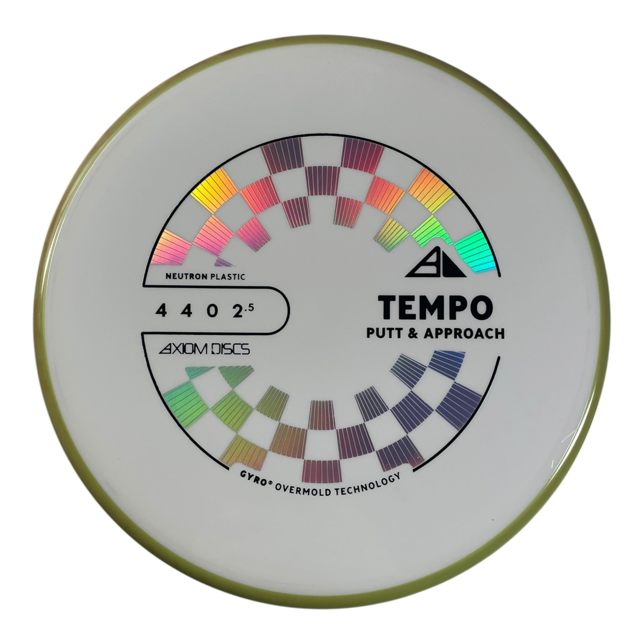 Axiom Discs Tempo | Neutron | White/Yellow 174g (Project Lab Coat) Disc Golf