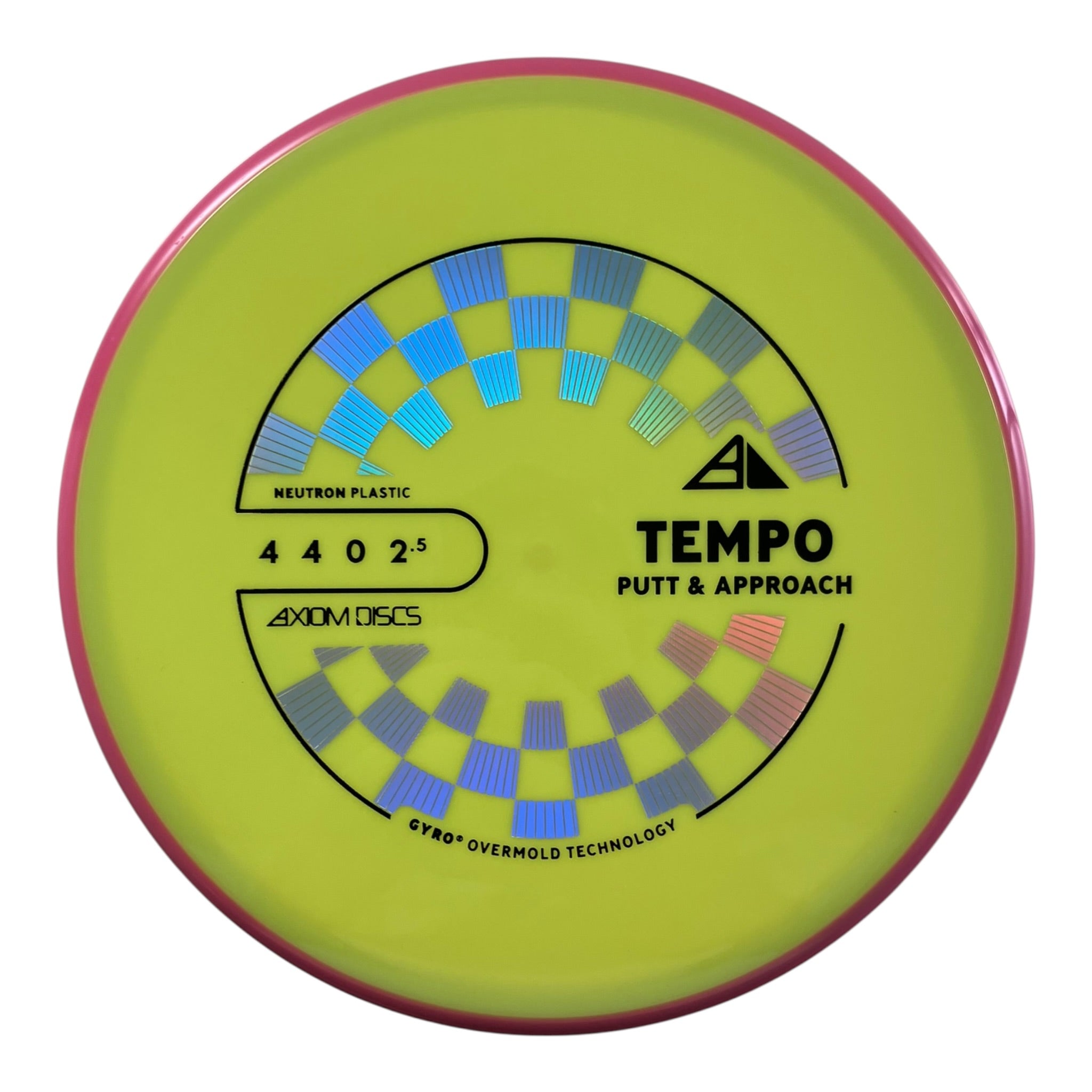 Axiom Discs Tempo | Neutron | Yellow/Pink 168g (Project Lab Coat) Disc Golf