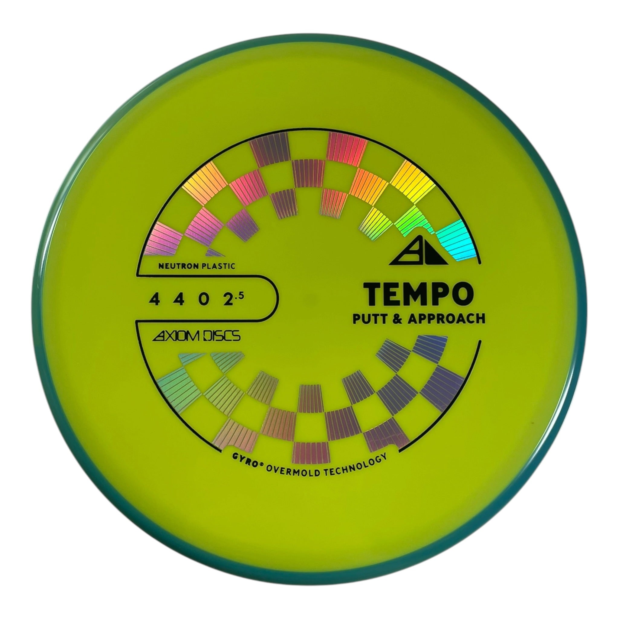 Axiom Discs Tempo | Neutron | Yellow/Teal 167g (Project Lab Coat) Disc Golf