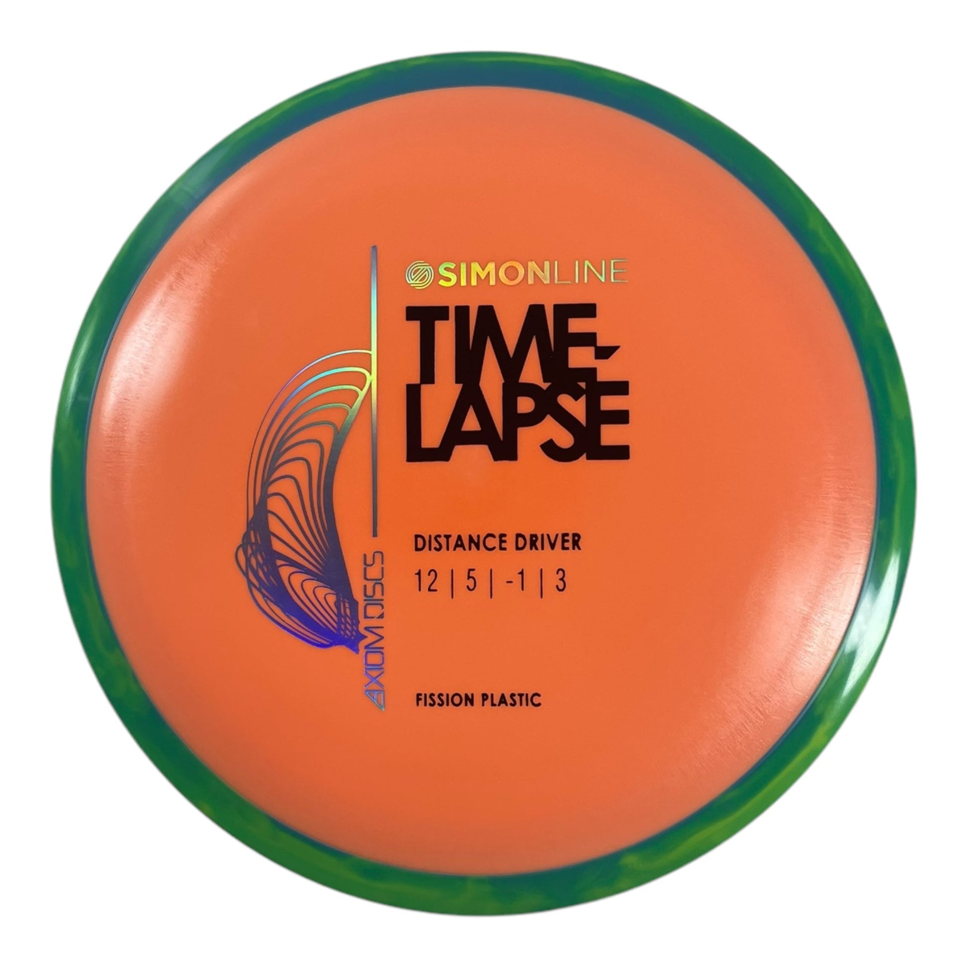 Axiom Discs Time - Lapse | Fission | Orange/Green 167g Disc Golf