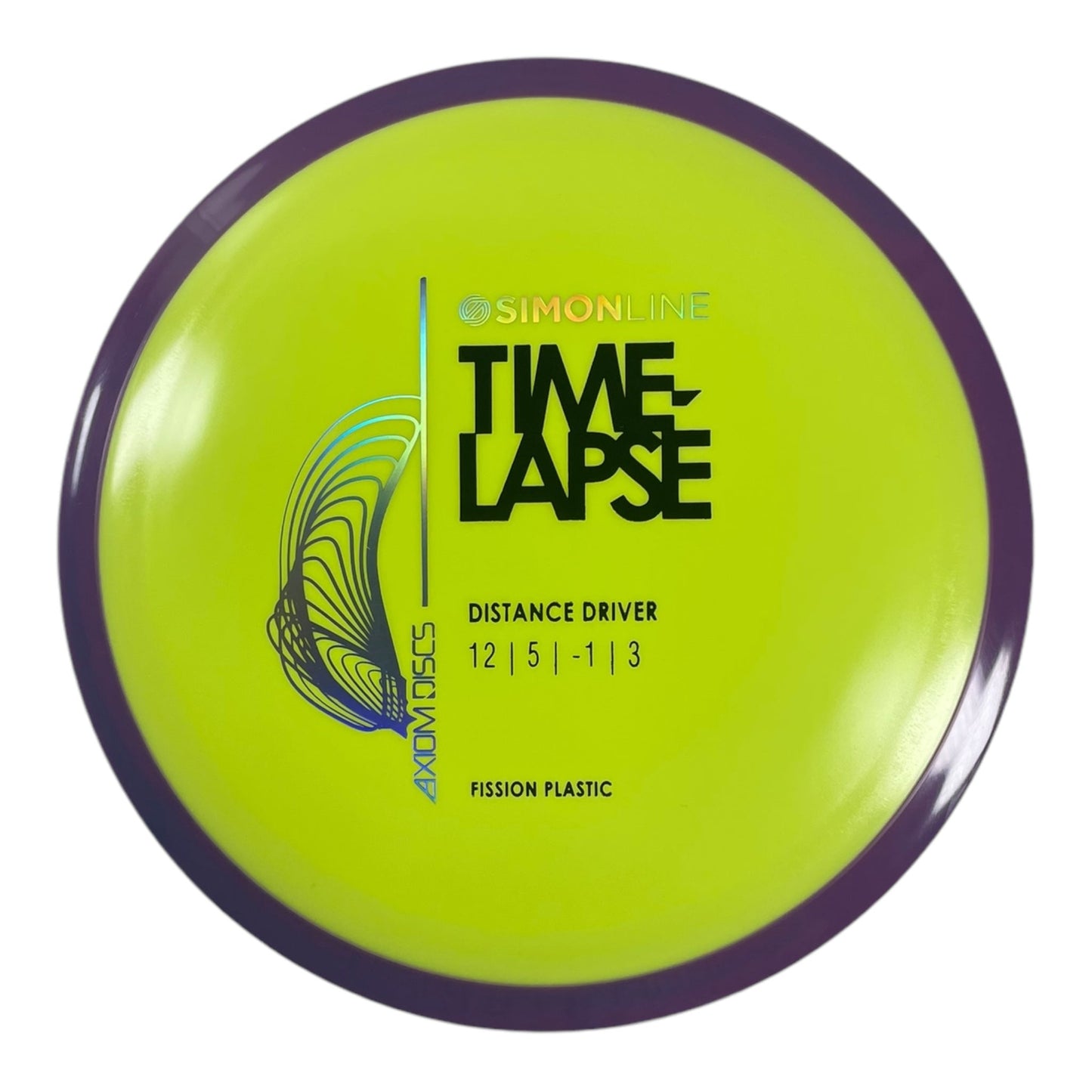 Axiom Discs Time - Lapse | Fission | Yellow/Purple 168g Disc Golf