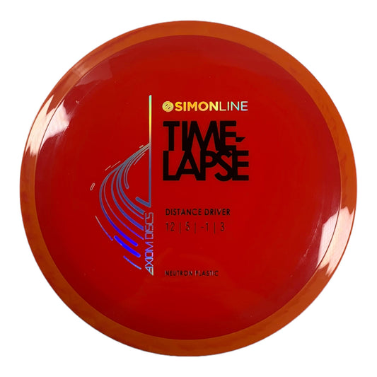 Axiom Discs Time - Lapse | Neutron | Red/Orange 175g Disc Golf