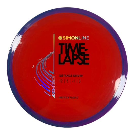 Axiom Discs Time - Lapse | Neutron | Red/Purple 173g Disc Golf