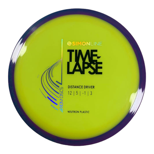 Axiom Discs Time - Lapse | Neutron | Yellow/Purple 172g Disc Golf