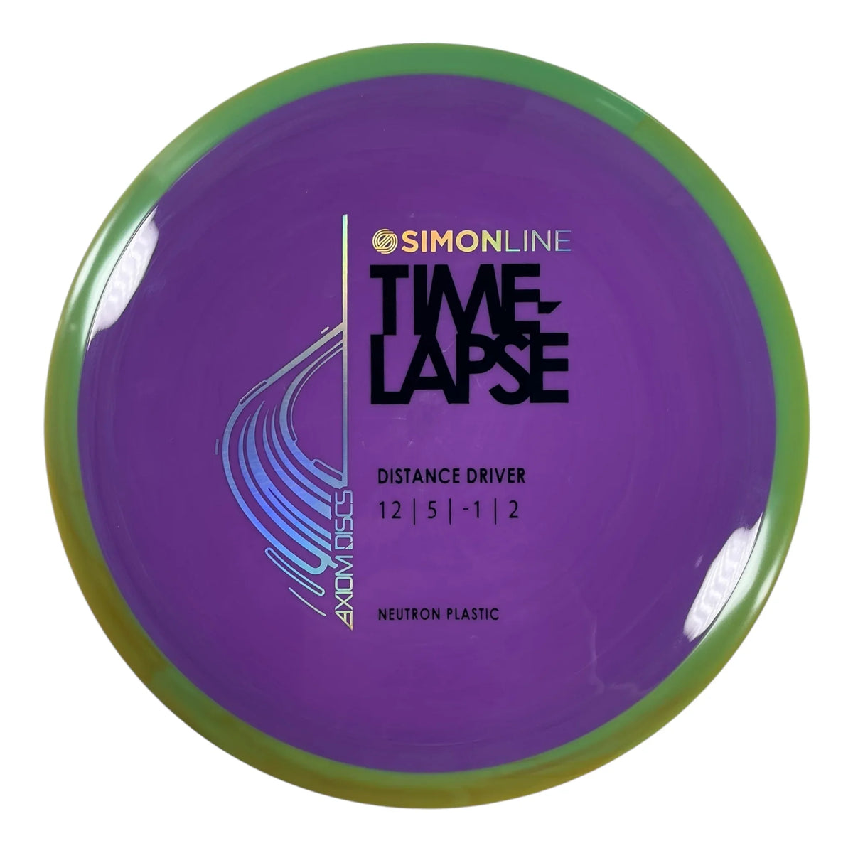 Axiom Discs Time-Lapse | Neutron | Purple/Green 174g (Retooled) Disc Golf