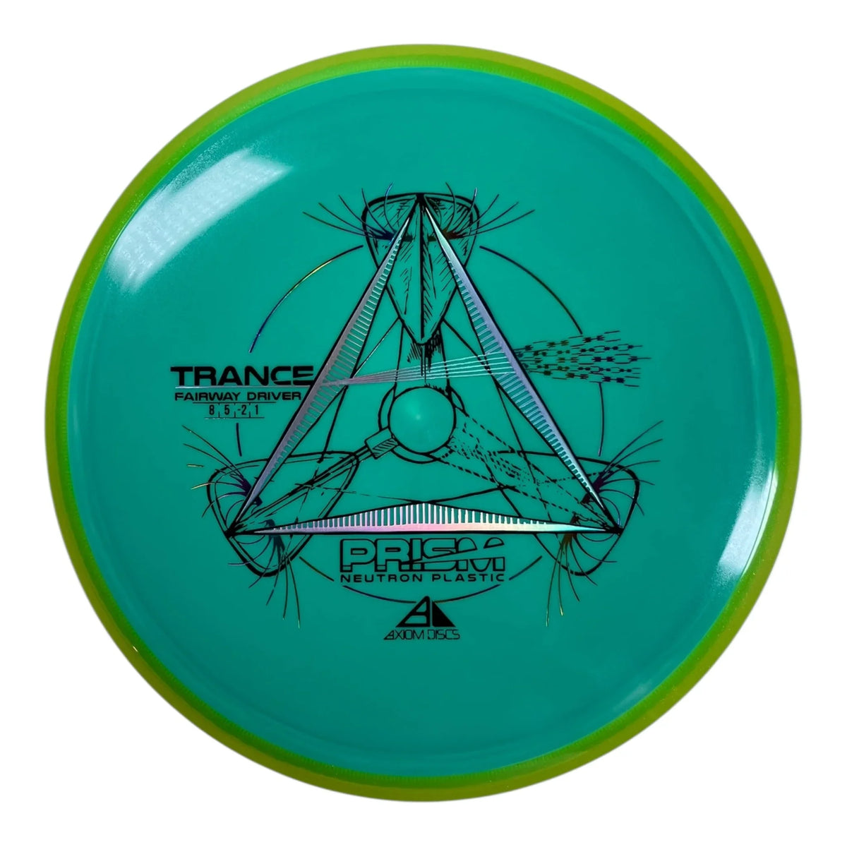 Axiom Discs Trance | Prism Neutron | Teal/Yellow 172g Disc Golf
