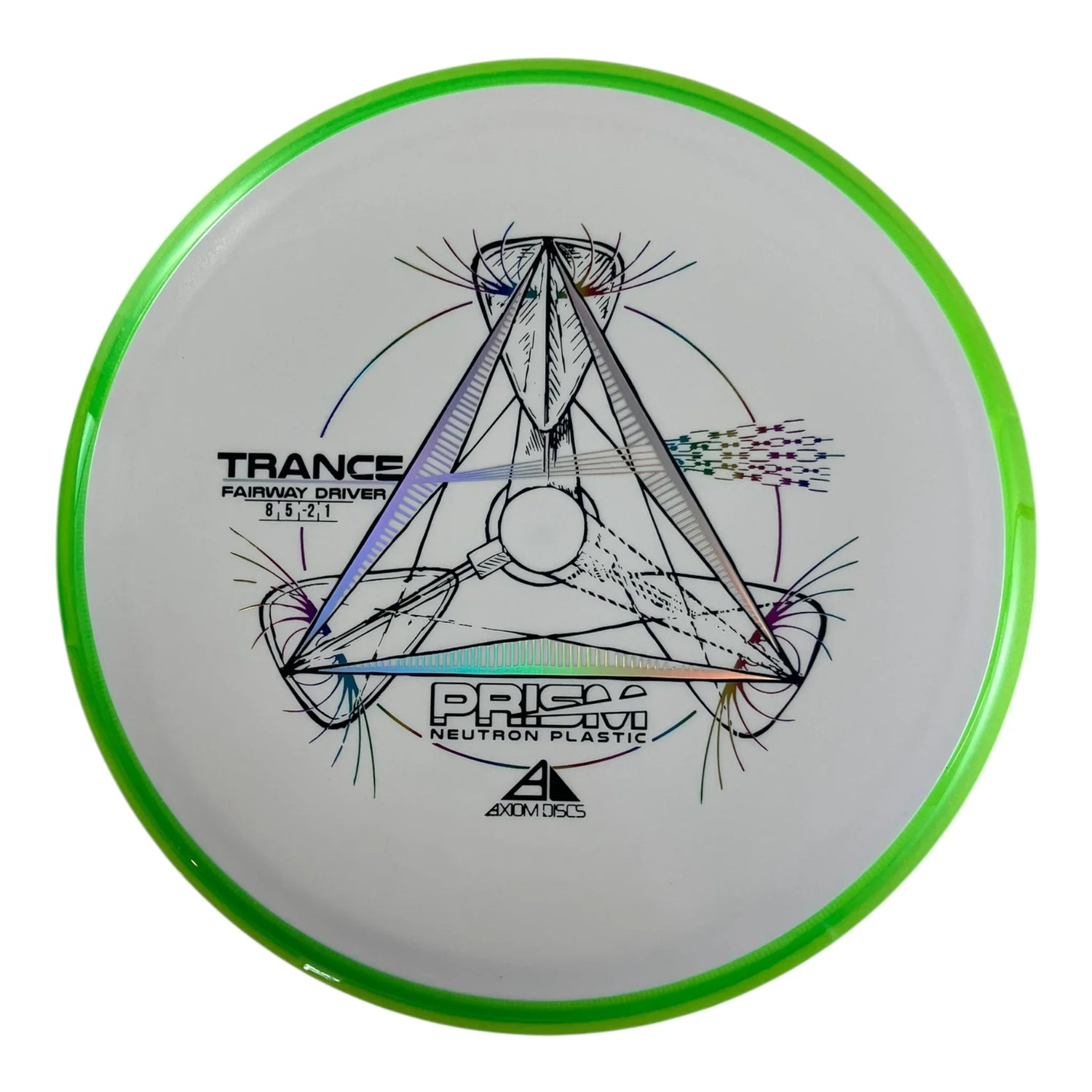 Axiom Discs Trance | Prism Neutron | White/Green 172g Disc Golf