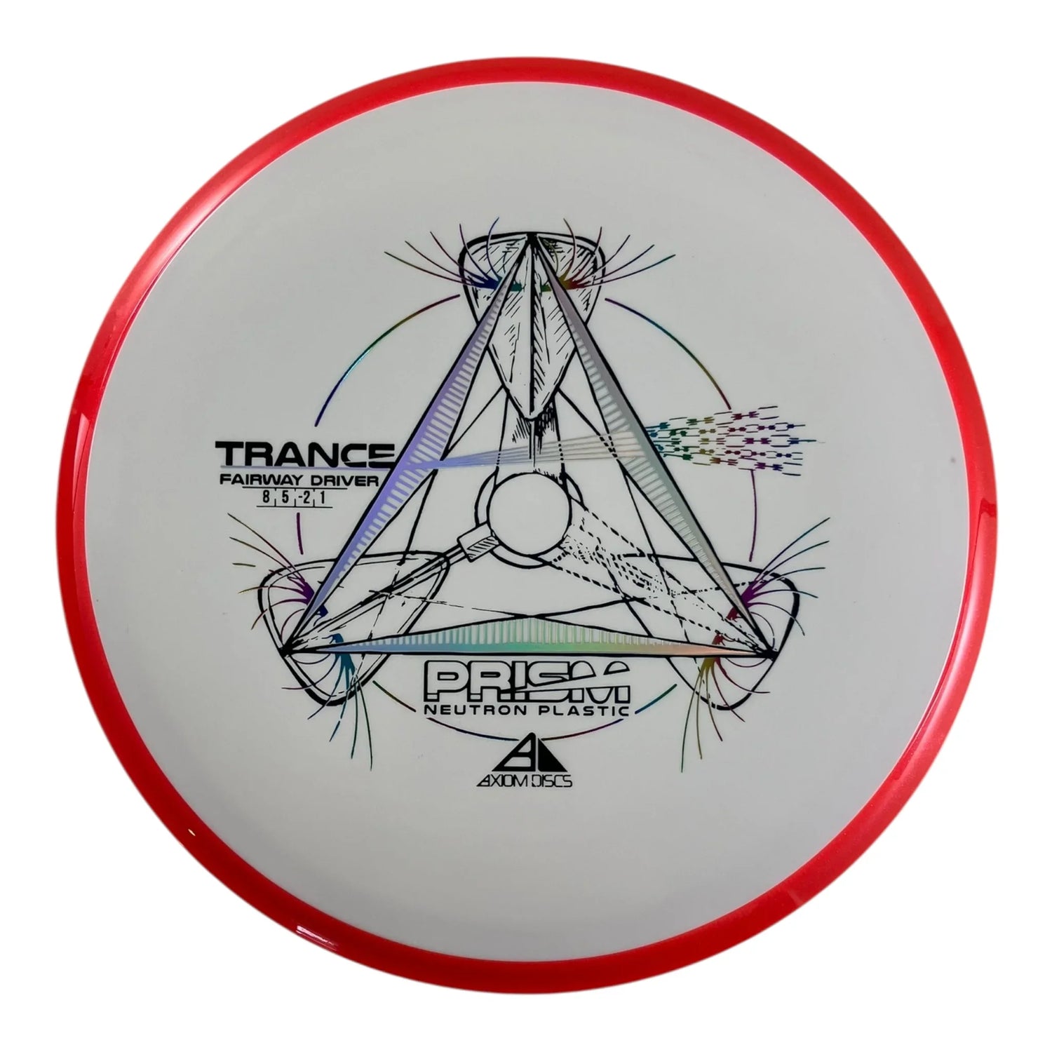 Axiom Discs Trance | Prism Neutron | White/Red 173g Disc Golf