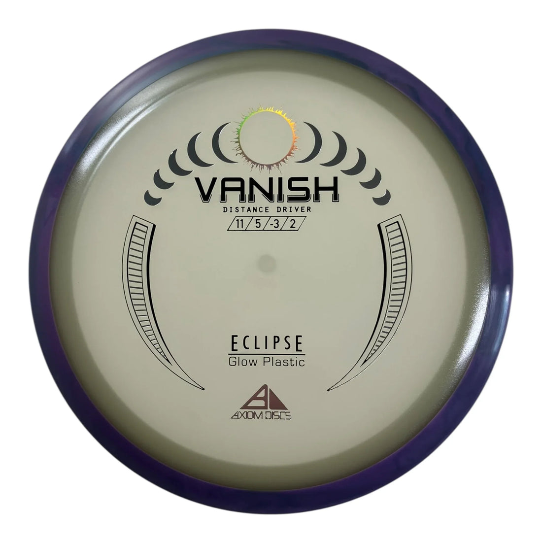 Axiom Discs Vanish | Eclipse | Glow/Purple 168g Disc Golf