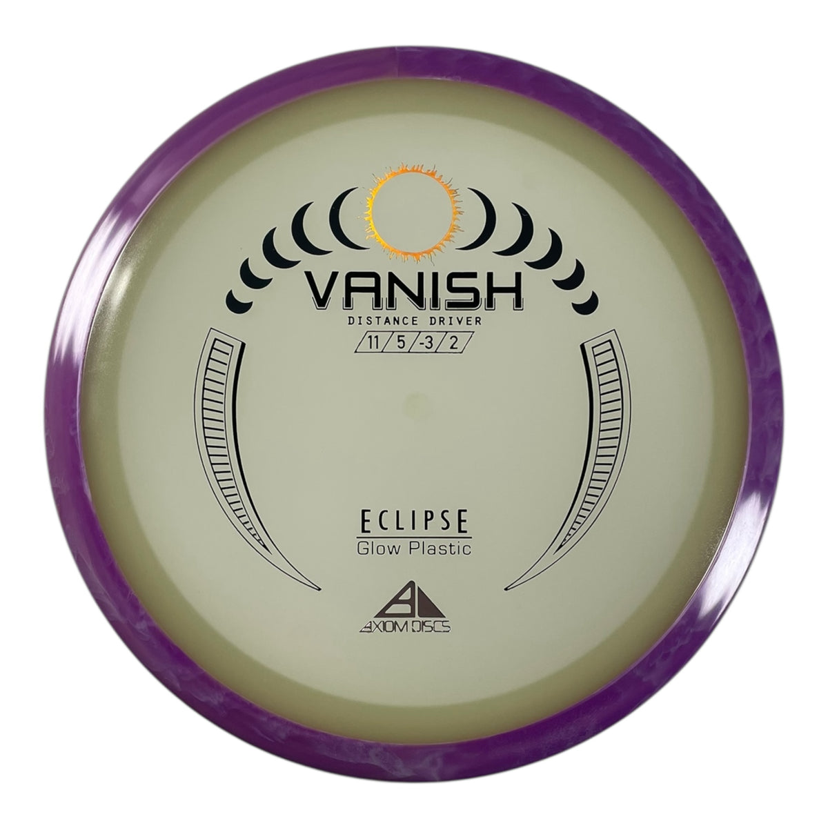 Axiom Discs Vanish | Eclipse | Glow/Purple 175g Disc Golf
