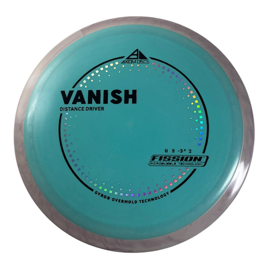 Axiom Discs Vanish | Fission | Blue/Purple 158g (Project Lab Coat) Disc Golf