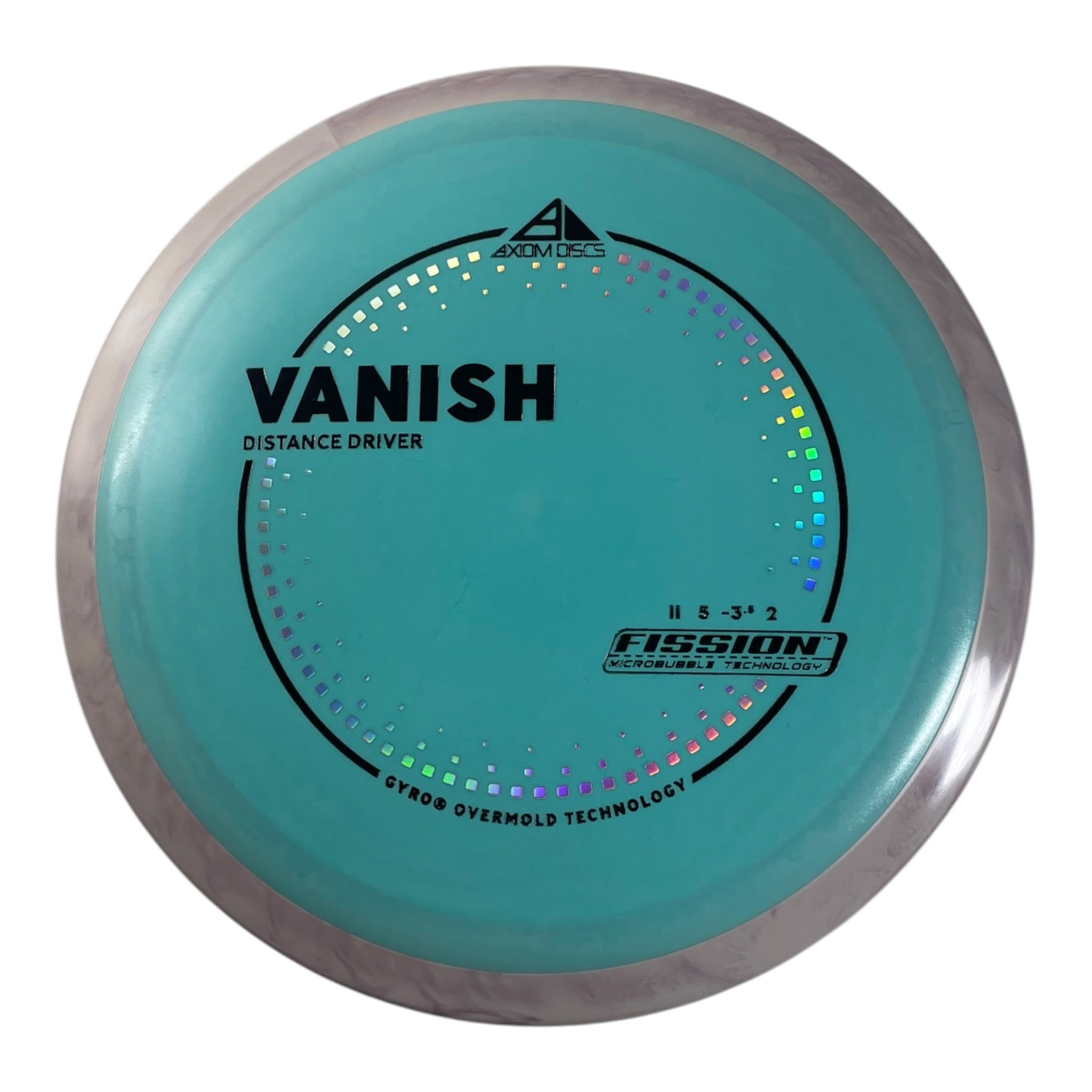 Axiom Discs Vanish | Fission | Blue/Purple 158g (Project Lab Coat) Disc Golf