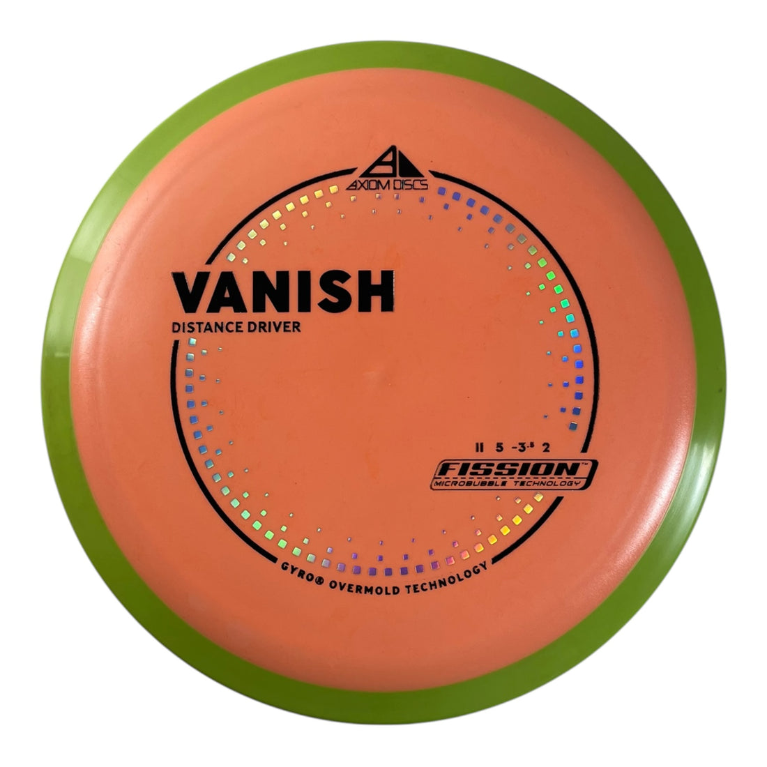 Axiom Discs Vanish | Fission | Orange/Yellow 167g (Project Lab Coat) Disc Golf