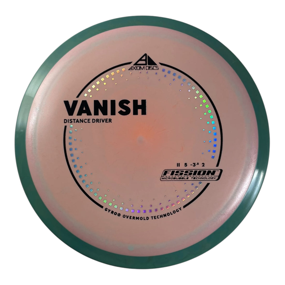 Axiom Discs Vanish | Fission | Pink/Teal 164g (Project Lab Coat) Disc Golf