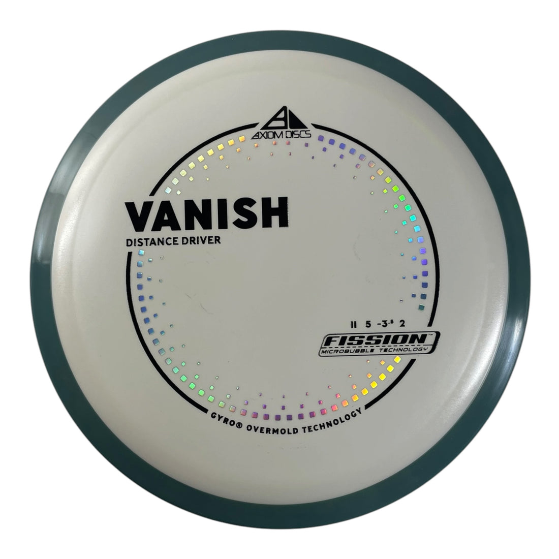 Axiom Discs Vanish | Fission | White/Blue 167g (Project Lab Coat) Disc Golf
