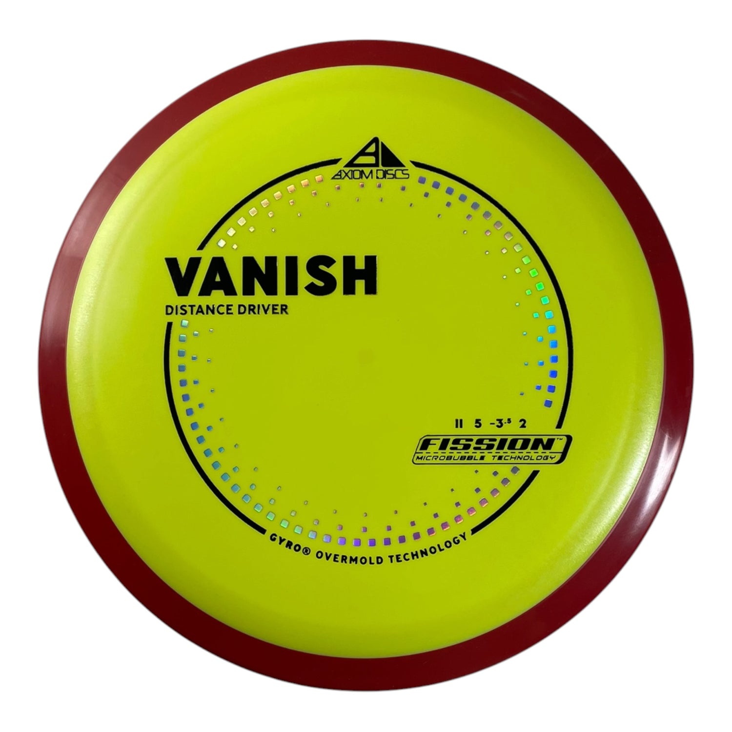 Axiom Discs Vanish | Fission | Yellow/Red 162g (Project Lab Coat) Disc Golf