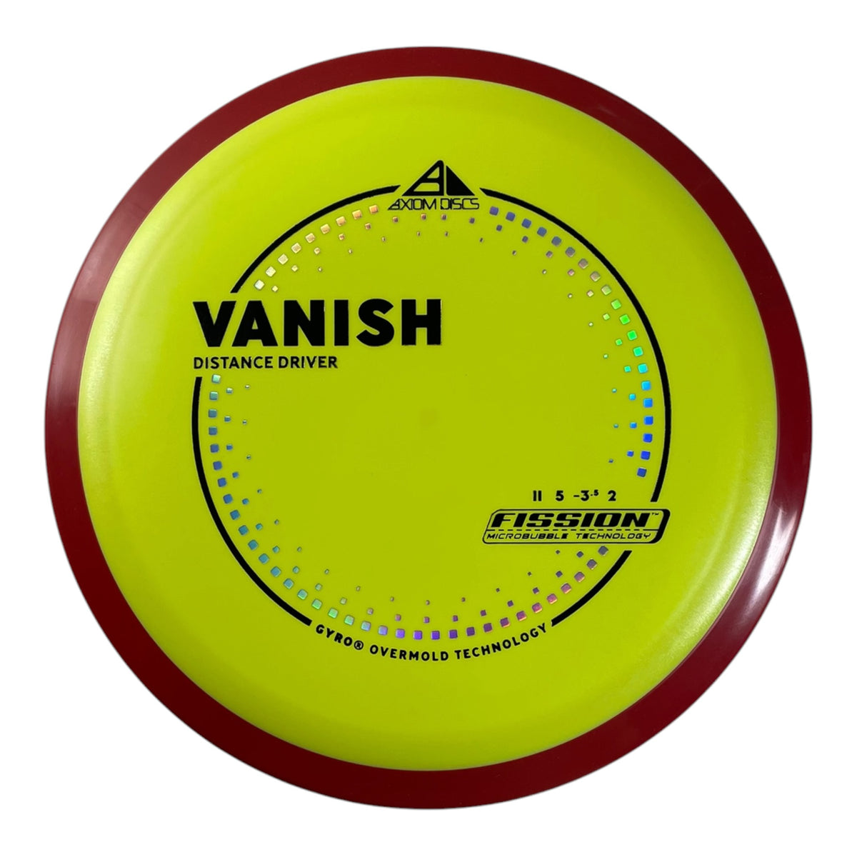 Axiom Discs Vanish | Fission | Yellow/Red 162g (Project Lab Coat) Disc Golf