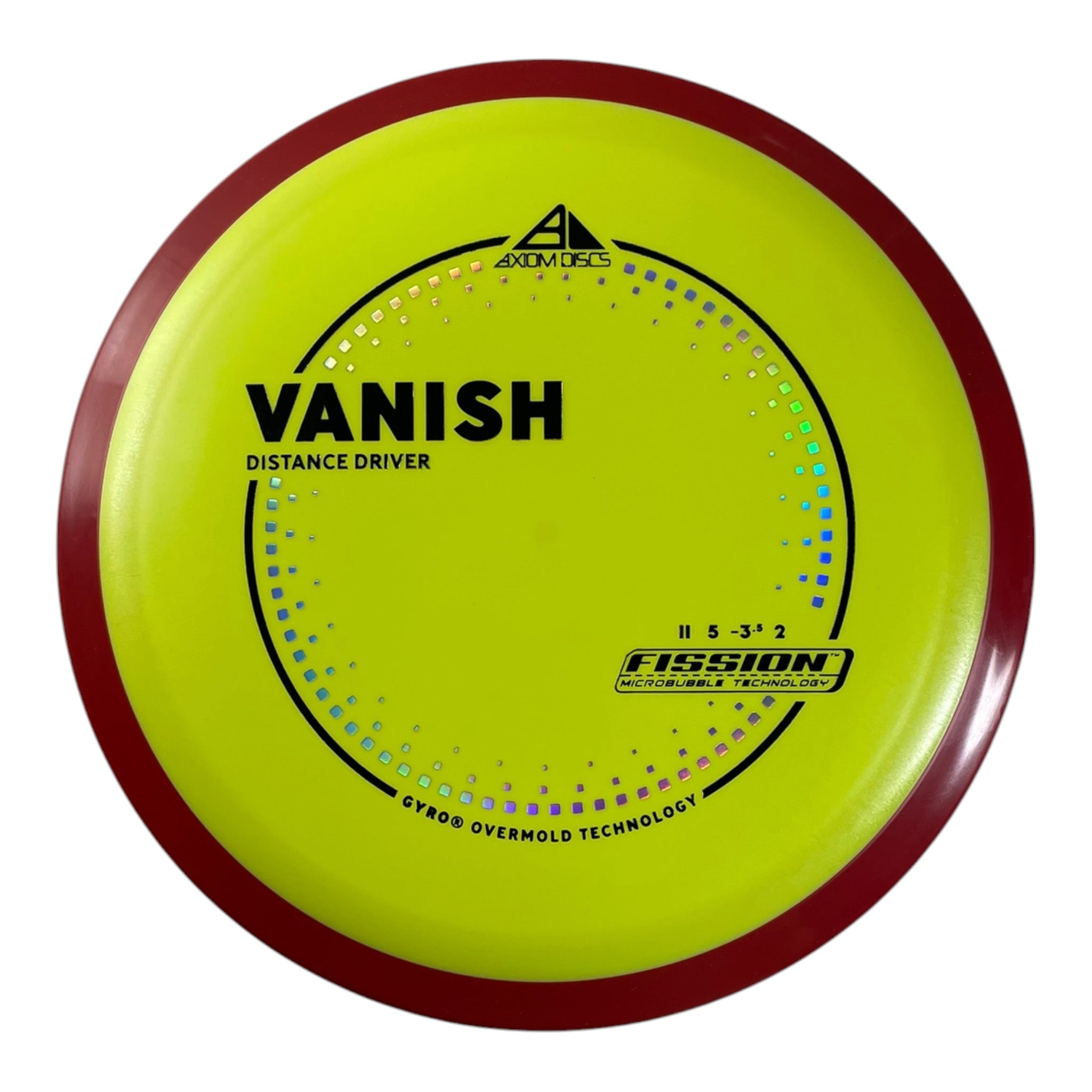 Axiom Discs Vanish | Fission | Yellow/Red 162g (Project Lab Coat) Disc Golf
