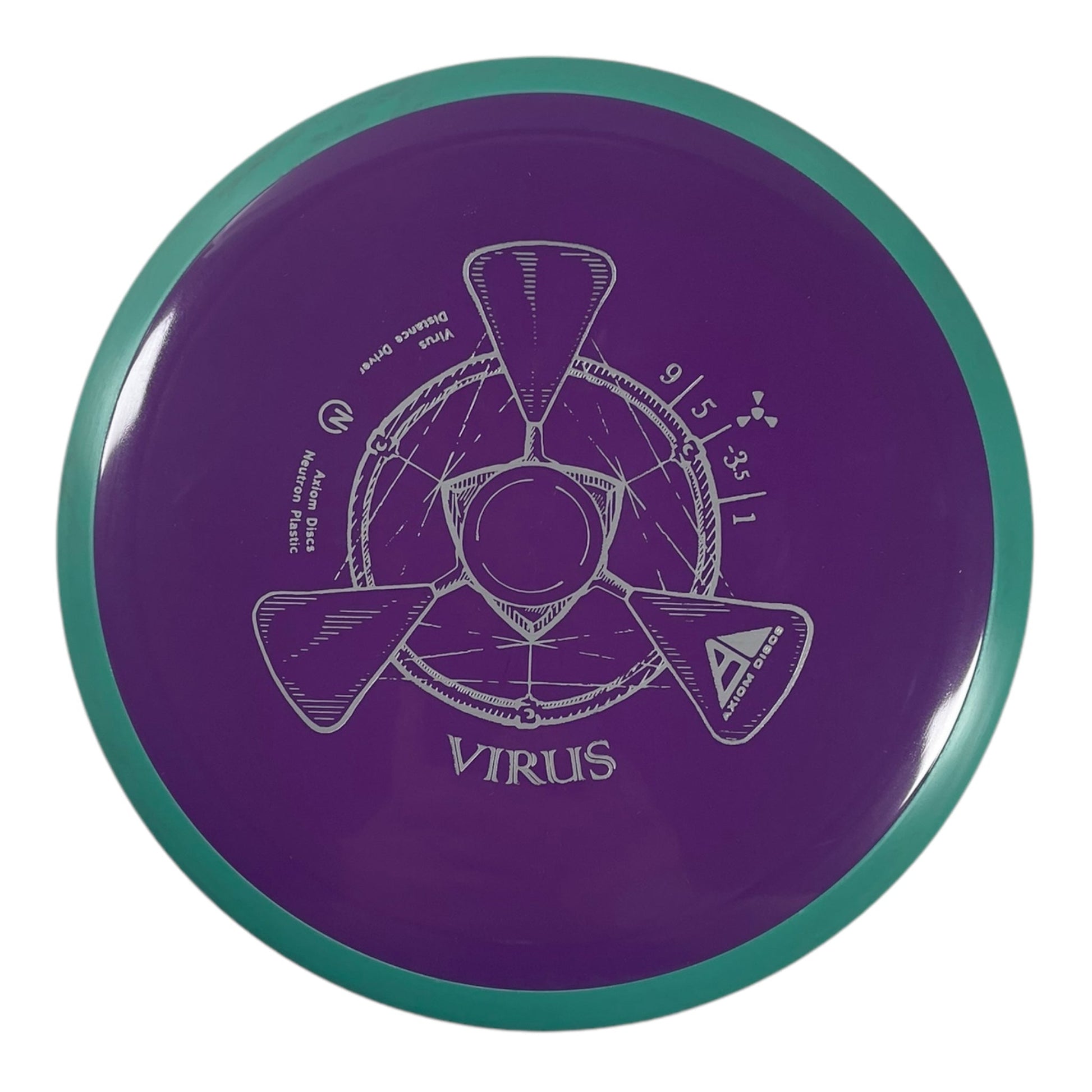 Axiom Discs Virus | Neutron | Purple/Blue 173g Disc Golf