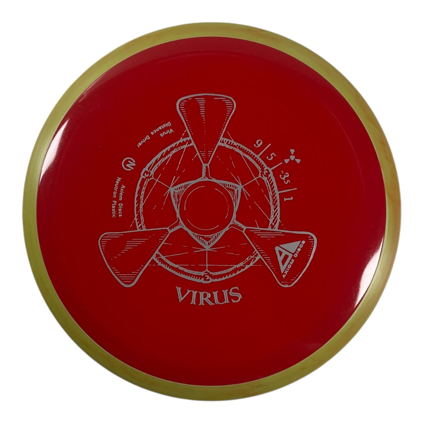 Axiom Discs Virus | Neutron | Red/Yellow 173g Disc Golf