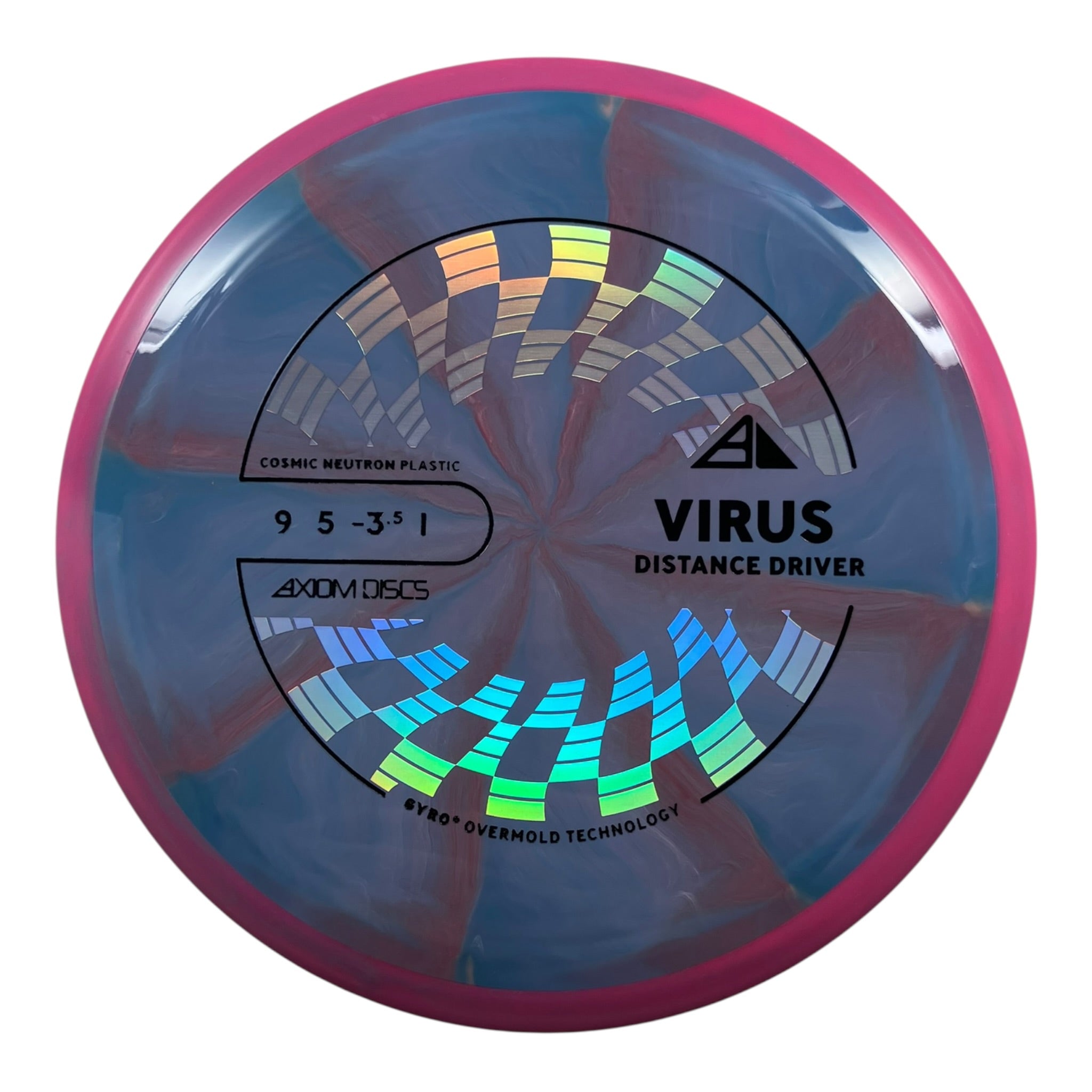 Axiom Discs Virus | Cosmic Neutron | Blue/Purple 158g (Project Lab Coat) Disc Golf