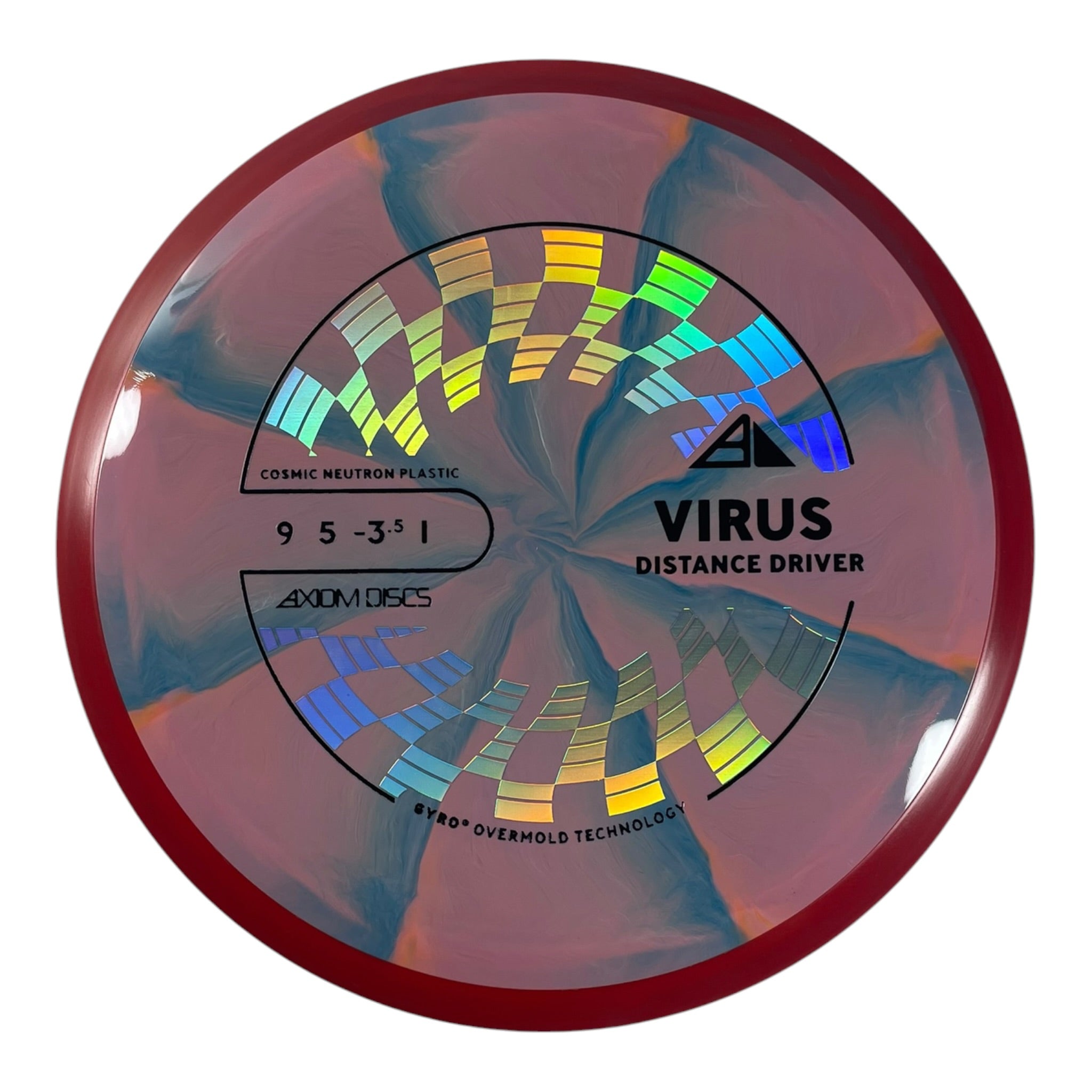 Axiom Discs Virus | Cosmic Neutron | Pink/Red 169g (Project Lab Coat) Disc Golf